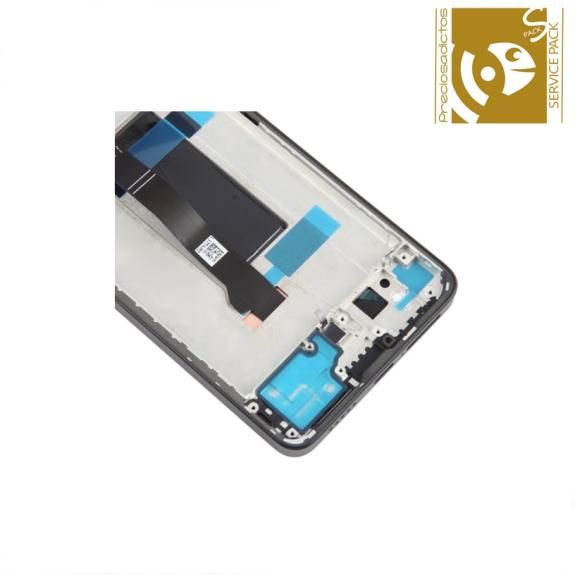 Pantalla Para Xiaomi Poco X6 5G Con Marco Negro SERVICE PACK