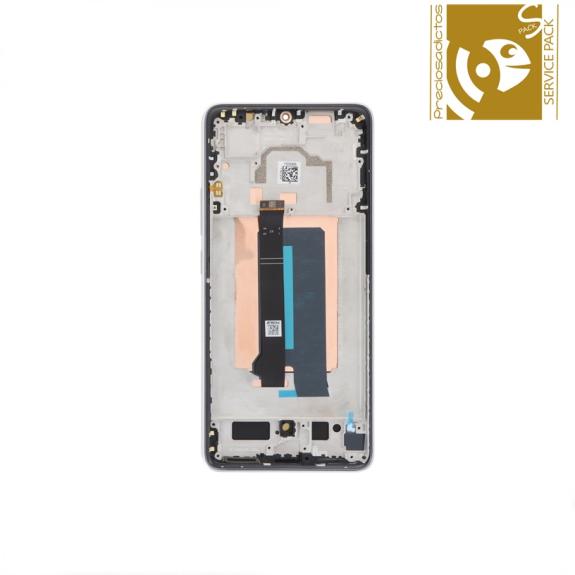 Pantalla para Xiaomi Poco X6 Pro 5G con marco gris SERVICE PACK