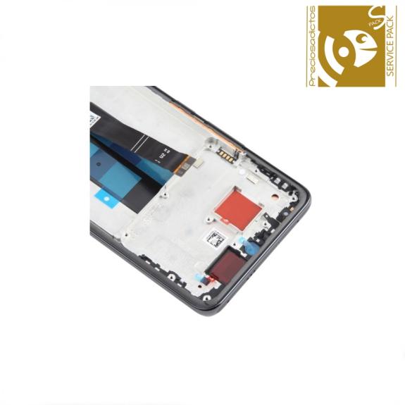Pantalla Para Xiaomi Poco X7 5G 2025 Marco Negro SERVICE PACK