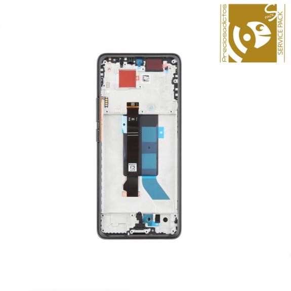 Pantalla Para Xiaomi Poco X7 5G 2025 Marco Negro SERVICE PACK