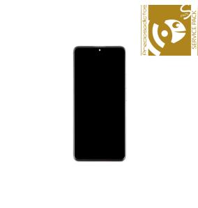 Pantalla Para Xiaomi Poco X7 5G Con Marco Plata SERVICE PACK