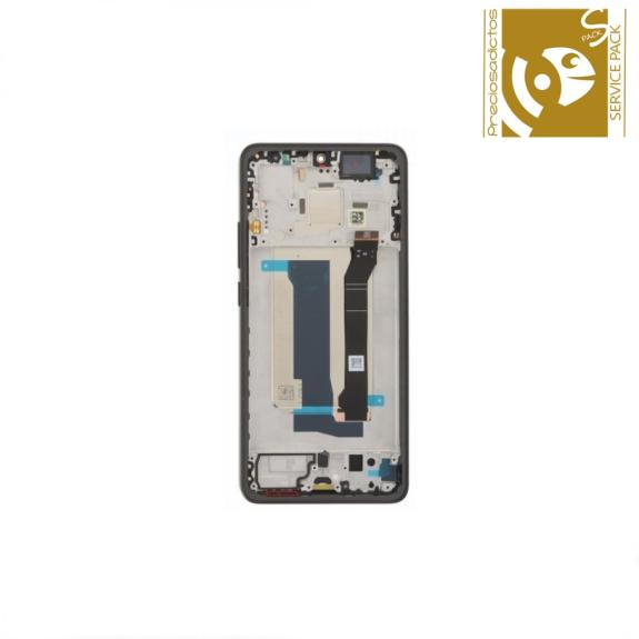 Pantalla Para Xiaomi Poco X7 Pro 5G Con Marco Negro SERVICE PACK