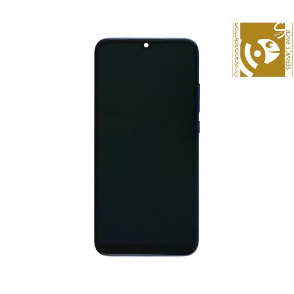 Pantalla para Xiaomi Redmi 7 con marco azul SERVICE PACK