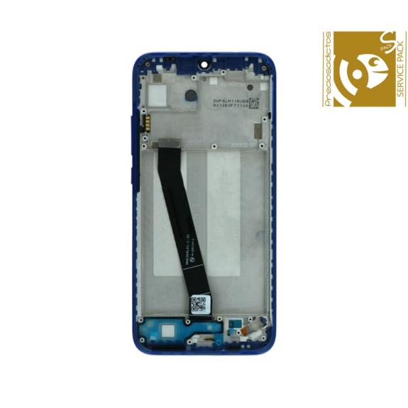 Pantalla para Xiaomi Redmi 7 con marco azul SERVICE PACK