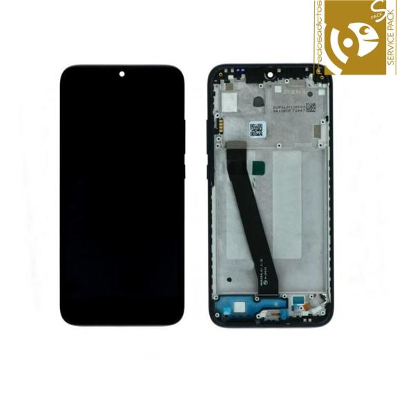 Pantalla para Xiaomi Redmi 7 con marco negro SERVICE PACK