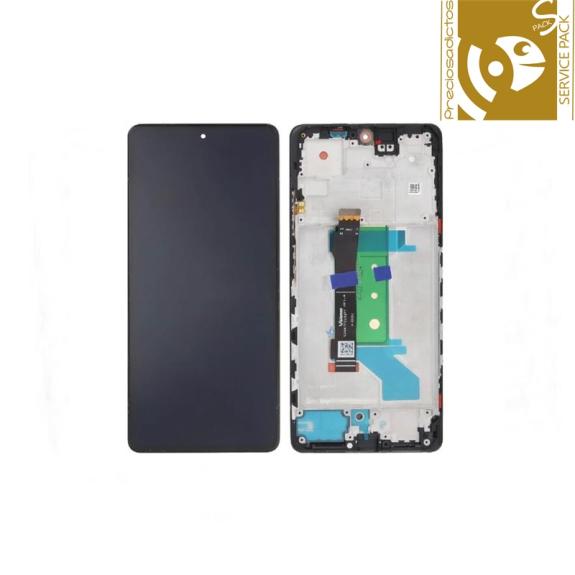 Pantalla para Xiaomi Redmi Note 12 Pro Plus 5G negro con marco