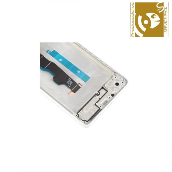 Pantalla Para Xiaomi Redmi Note 13 5G Marco Blanco SERVICE PACK
