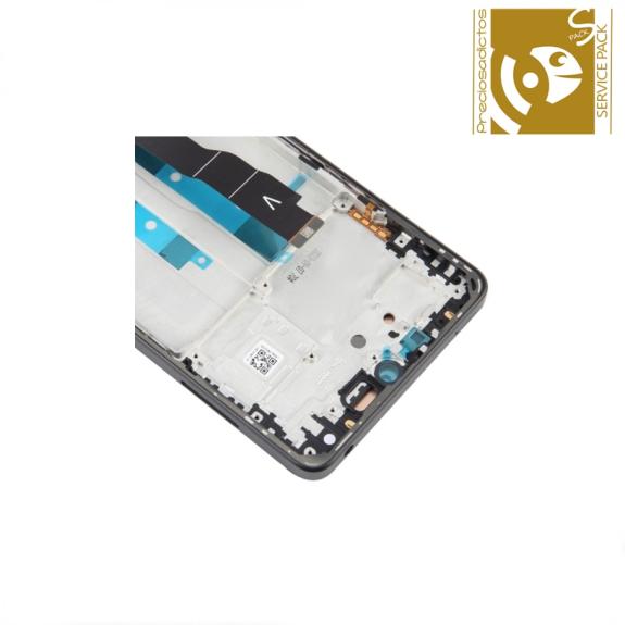 Pantalla Para Xiaomi Redmi Note 13 5G Marco Negro SERVICE PACK