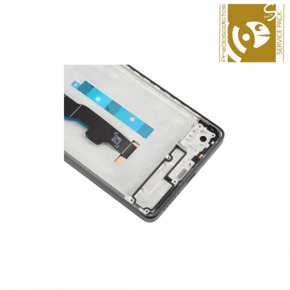 Pantalla Para Xiaomi Redmi Note 13 5G Marco Negro SERVICE PACK