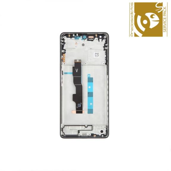 Pantalla Para Xiaomi Redmi Note 13 5G Marco Negro SERVICE PACK