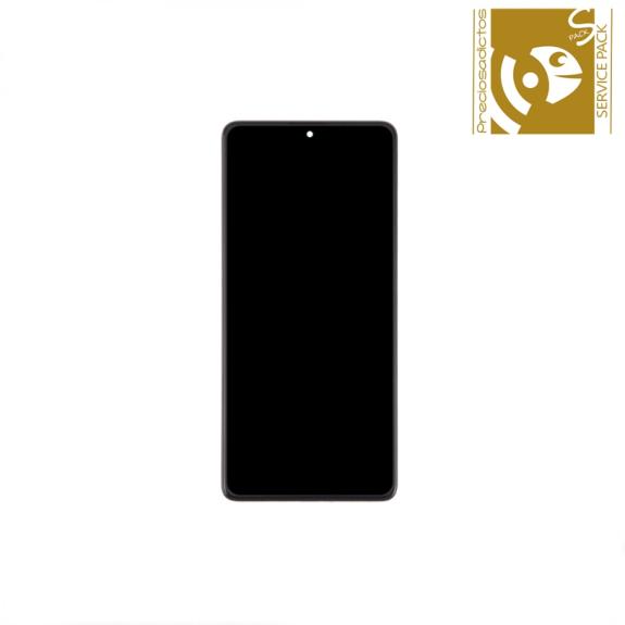 Pantalla Para Xiaomi Redmi Note 13 5G Marco Negro SERVICE PACK
