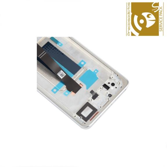 Pantalla Para Xiaomi Redmi Note 13 Pro+ 5G Blanco SERVICE PACK