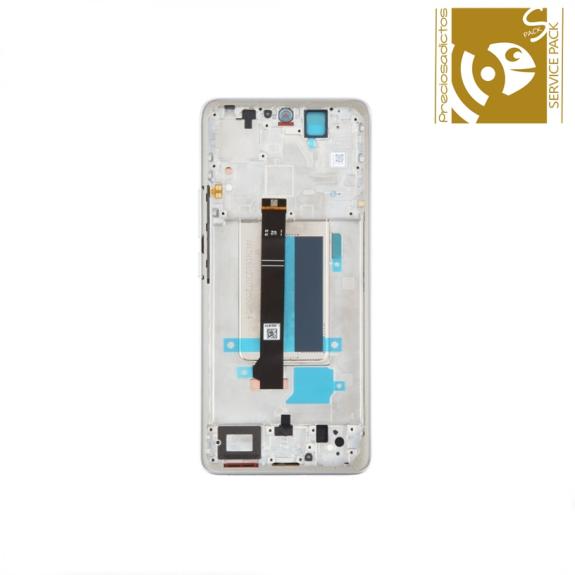 Pantalla Para Xiaomi Redmi Note 13 Pro+ 5G Blanco SERVICE PACK