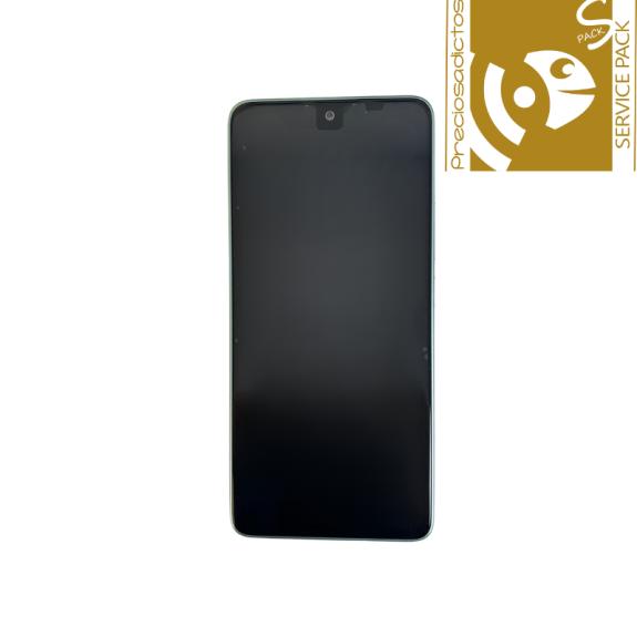 Pantalla Para Xiaomi Redmi Note 14 5G Marco Azul SERVICE PACK
