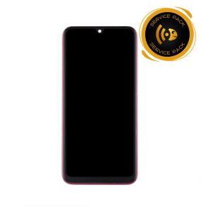 Pantalla para Xiaomi Redmi Note 7 con marco rojo SERVICE PACK