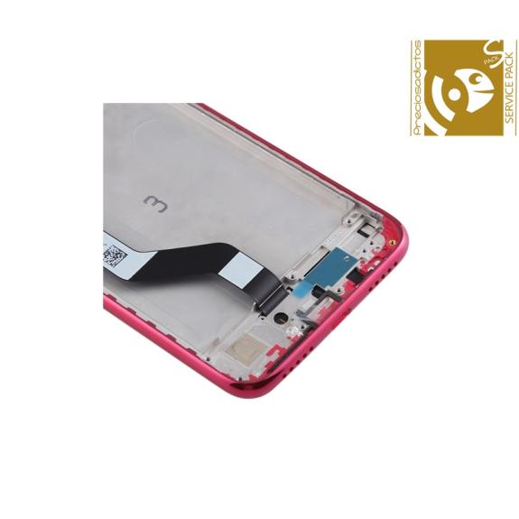 Pantalla para Xiaomi Redmi Note 7 con marco rojo SERVICE PACK