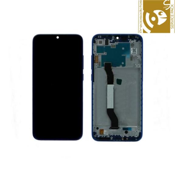 Pantalla para Xiaomi Redmi Note 8 con marco azul SERVICE PACK