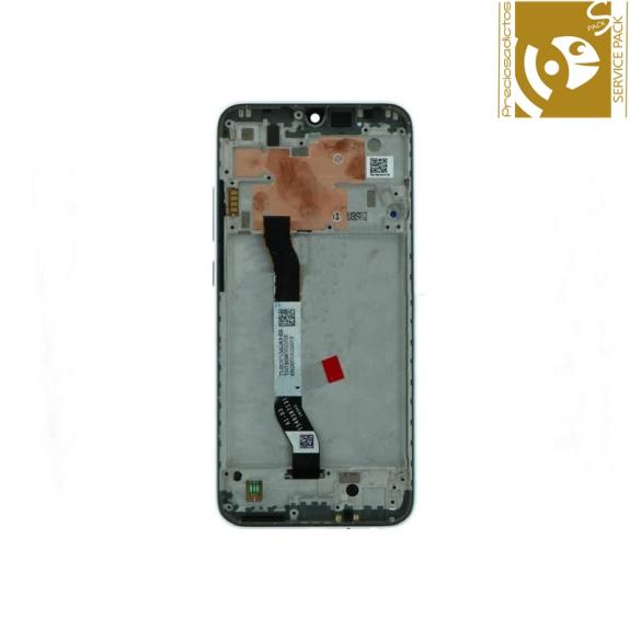 Pantalla para Xiaomi Redmi Note 8 con marco blanco SERVICE PACK