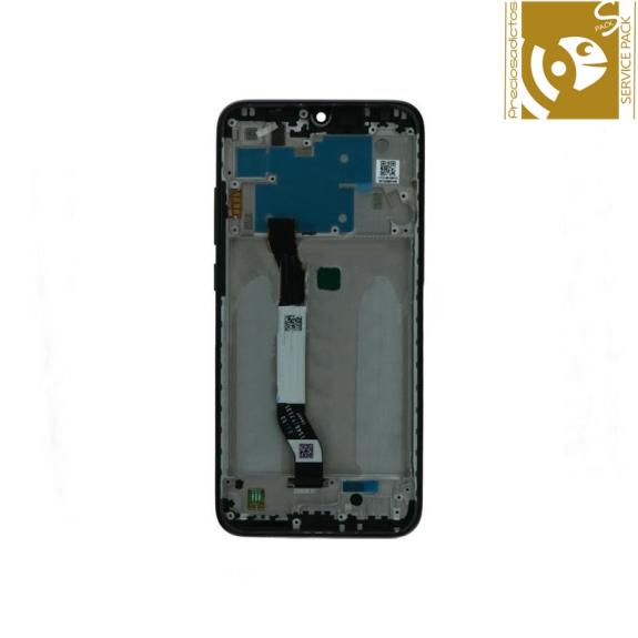 Pantalla para Xiaomi Redmi Note 8 con marco negro SERVICE PACK