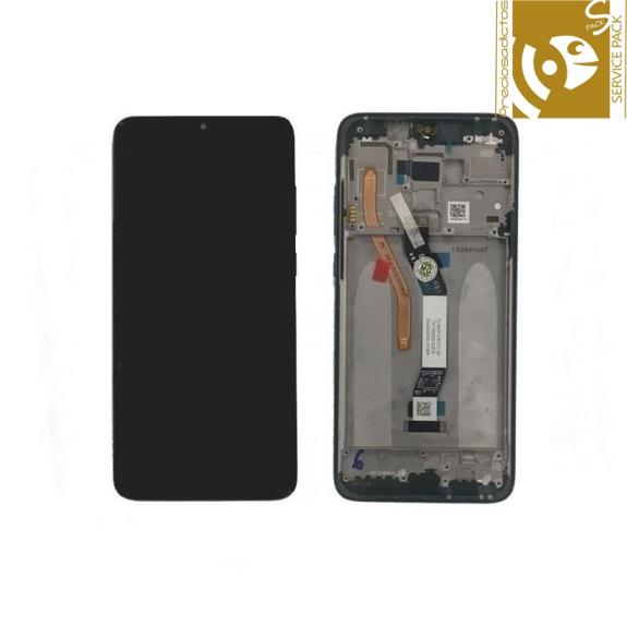 Pantalla para Xiaomi Redmi Note 8 Pro marco verde SERVICE PACK