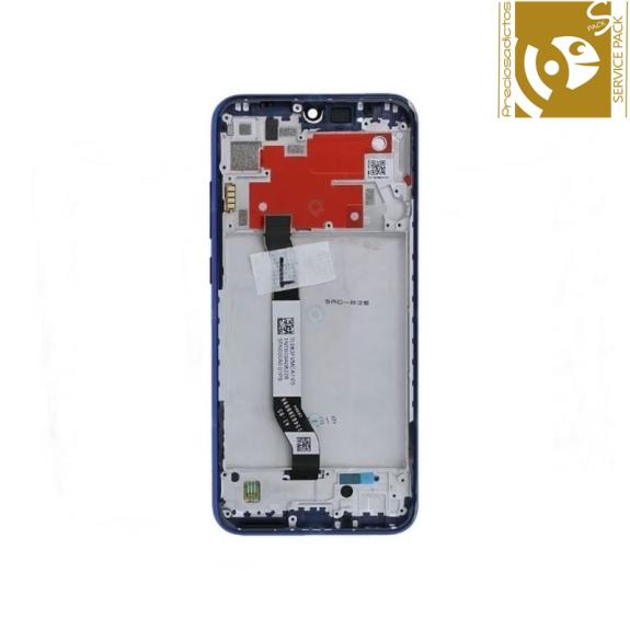 Pantalla para Xiaomi Redmi Note 8T con marco azul SERVICE PACK