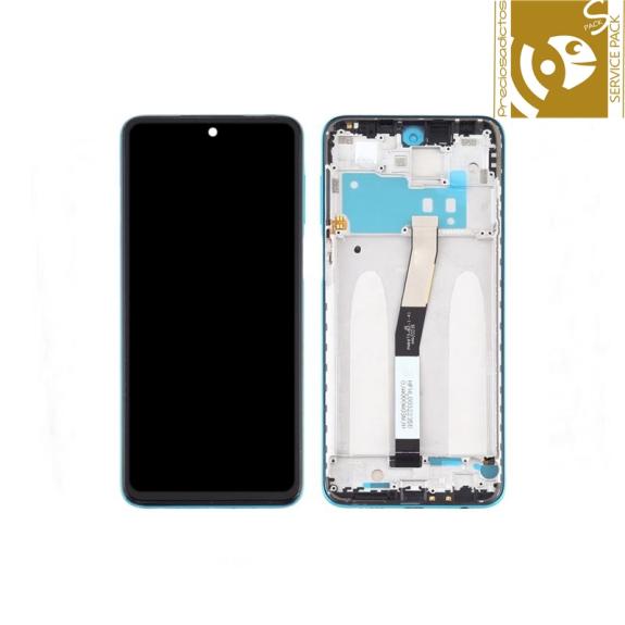 Pantalla para Xiaomi Redmi Note 9 Pro azul SERVICE PACK