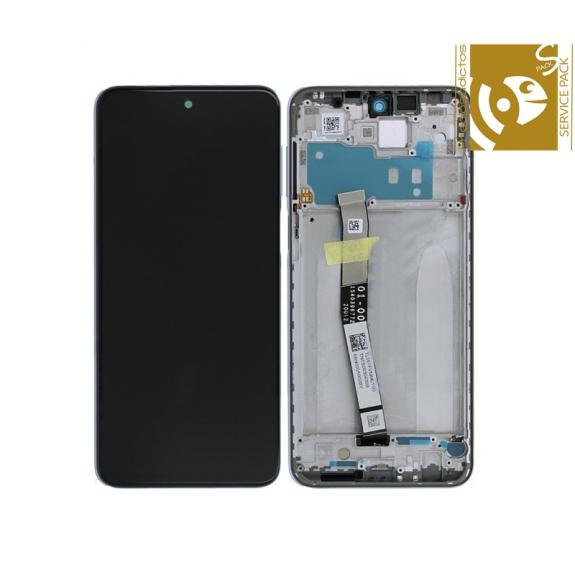 Pantalla para Xiaomi Redmi Note 9S con marco blanco SERVICE PACK