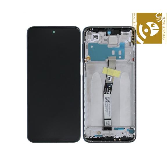 Pantalla para Xiaomi Redmi Note 9S con marco gris SERVICE PACK