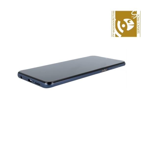 Pantalla para Xiaomi Redmi Note 9S con marco gris SERVICE PACK