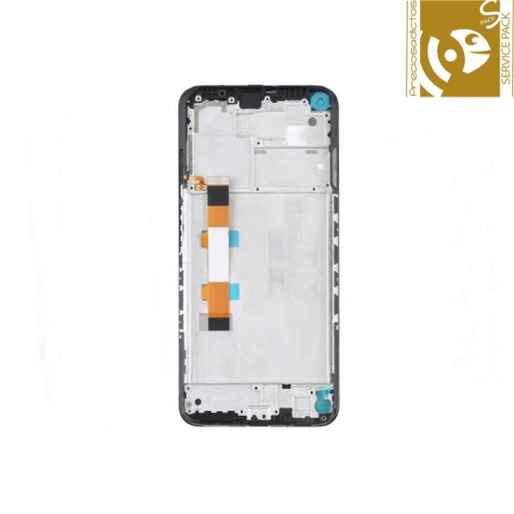 Pantalla para Xiaomi Redmi Note 9T con marco negro service pack