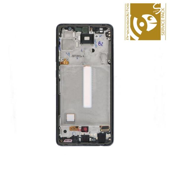 Pantalla para Samsung Galaxy A52 / 5G marco negro SERVICE PACK