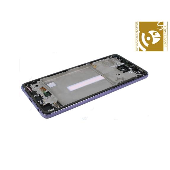 Pantalla para Samsung Galaxy A52 / 5G marco violeta SERVICE PACK