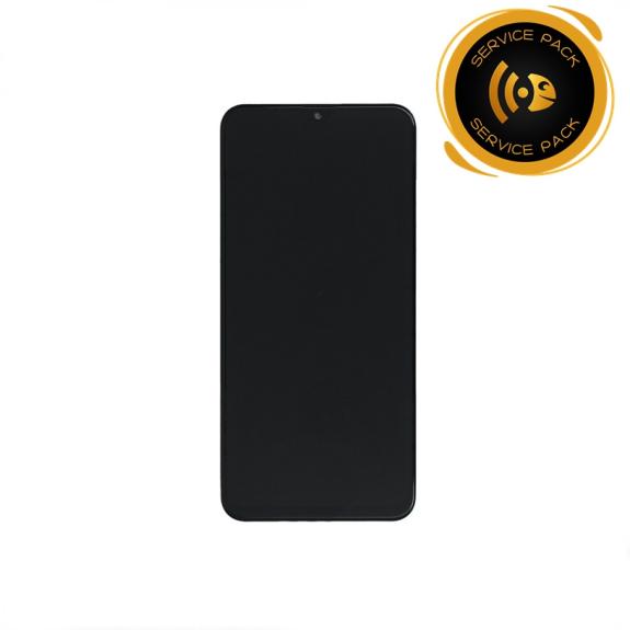 Pantalla SERVICE PACK para Samsung Galaxy M20 con marco negro