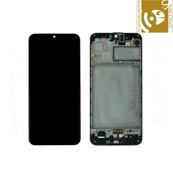 Pantalla SERVICE PACK para Samsung Galaxy M30S/M21 marco negro