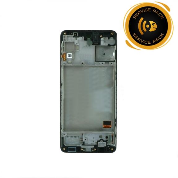 Pantalla SERVICE PACK para Samsung Galaxy M31S con marco negro