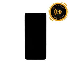 Pantalla SERVICE PACK para Samsung Galaxy M31S con marco negro