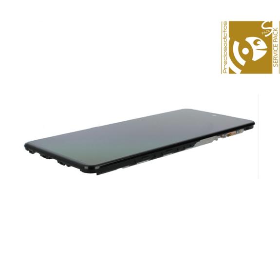 Pantalla SERVICE PACK para Samsung Galaxy M31S con marco negro