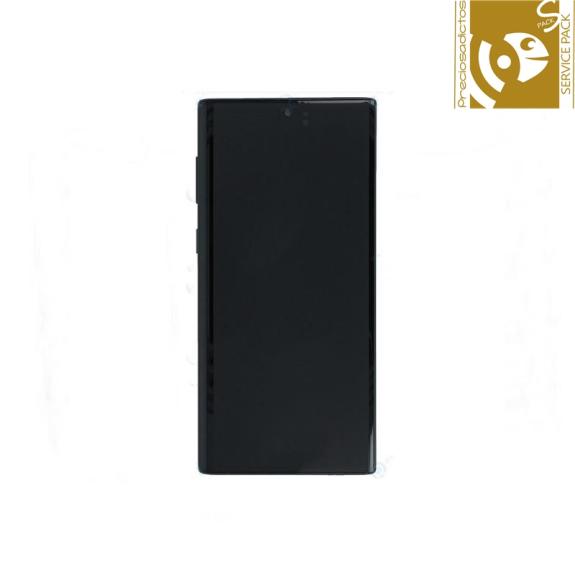 Pantalla SERVICE PACK para Samsung Galaxy Note 10 marco negro