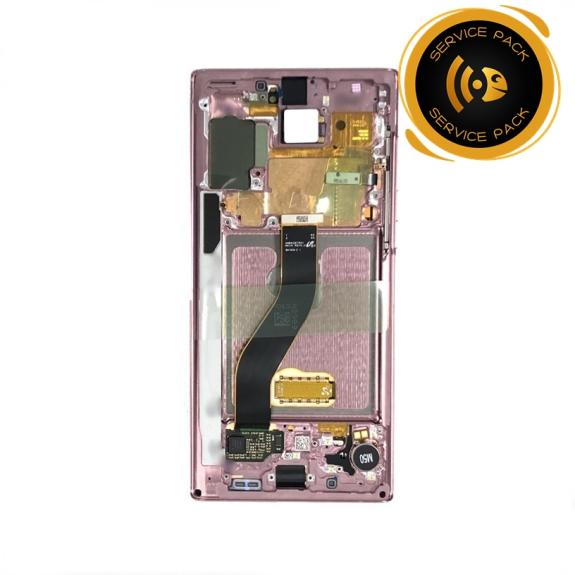 Pantalla SERVICE PACK para Samsung Galaxy Note 10 marco rosa