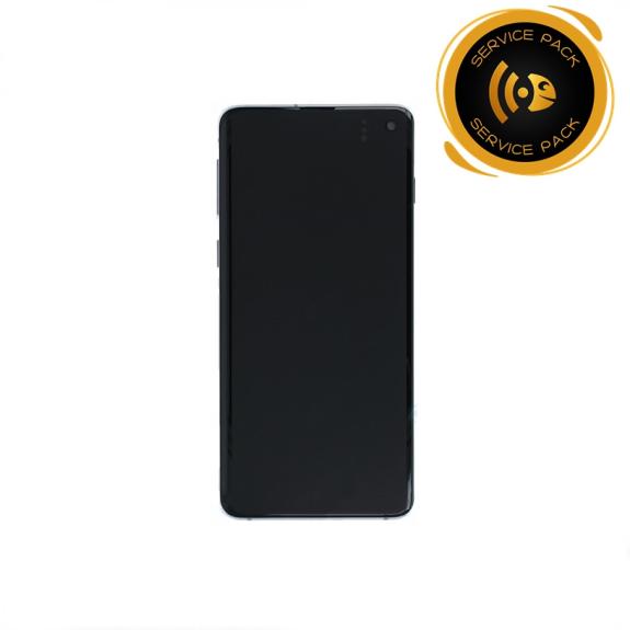 Pantalla SERVICE PACK para Samsung Galaxy S10 con marco verde