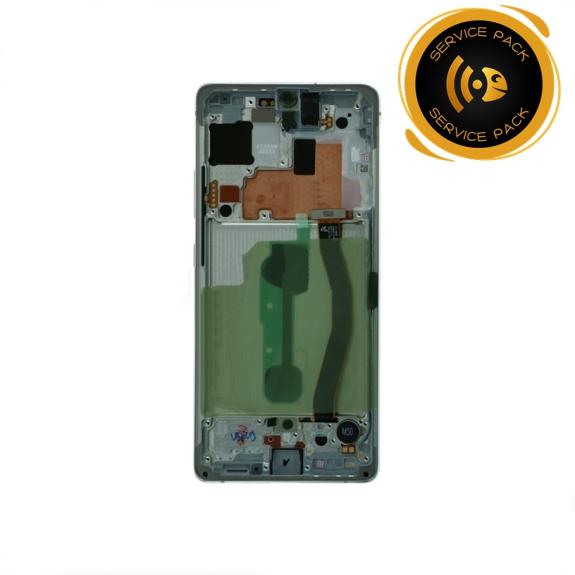 Pantalla SERVICE PACK para Samsung Galaxy S10 Lite plateado