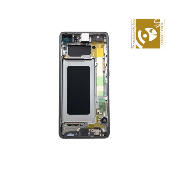 Pantalla SERVICE PACK para Samsung Galaxy S10 Plus plateado