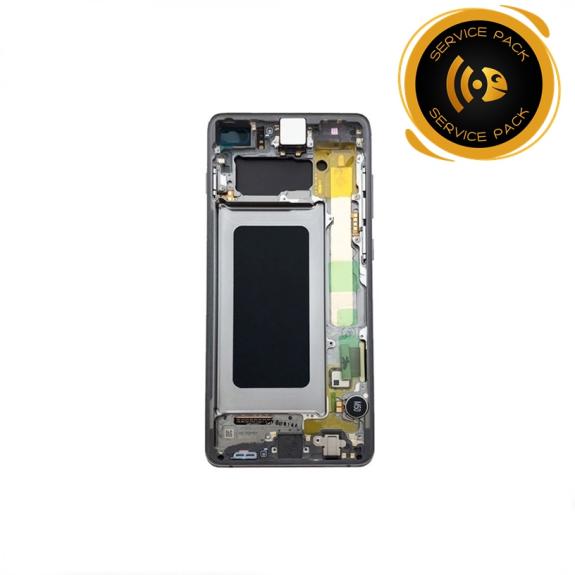 Pantalla SERVICE PACK para Samsung Galaxy S10 Plus plateado