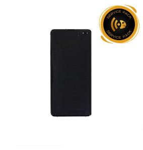 Pantalla SERVICE PACK para Samsung Galaxy S10 Plus plateado