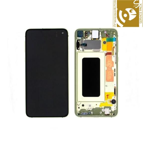 Pantalla SERVICE PACK para Samsung Galaxy S10E amarillo