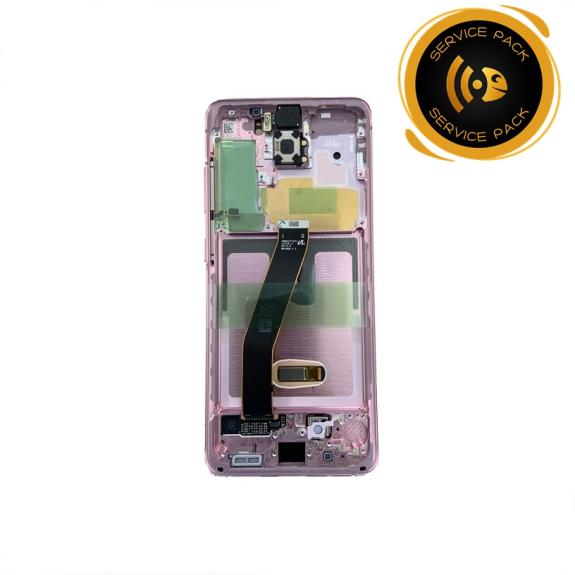Pantalla SERVICE PACK para Samsung Galaxy S20 / 5G rosa