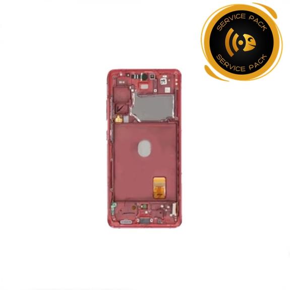 Pantalla SERVICE PACK para Samsung Galaxy S20 FE 5G rojo