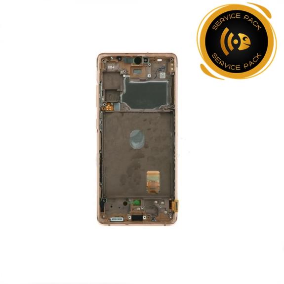 Pantalla SERVICE PACK para Samsung Galaxy S20 FE naranja