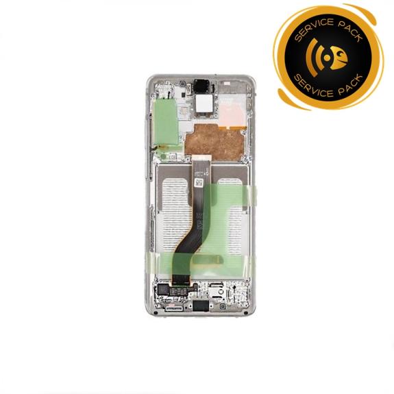 Pantalla SERVICE PACK para Samsung Galaxy S20 Plus / 5G blanco