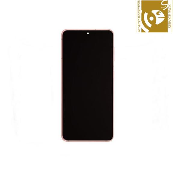 Pantalla SERVICE PACK para Samsung Galaxy S21 5G rosa